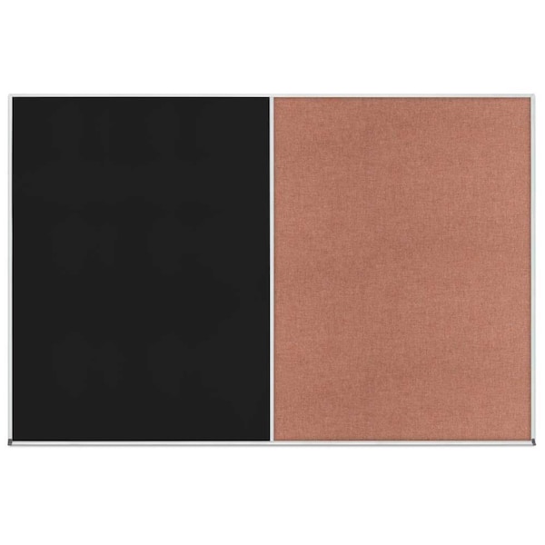 Enclosed Corkboard, 1 Door, 24"x36", 4" Fra